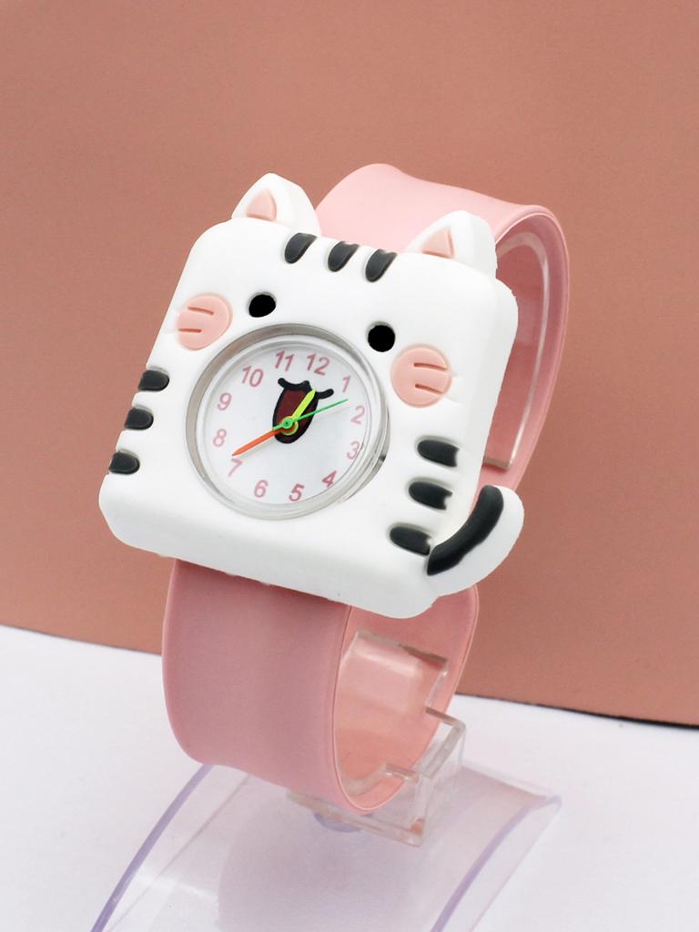 Cartoon-Silikon-Geschenkuhr für Jungen und Mädchen, süße, bunte, schöne Kinder-Armbanduhr