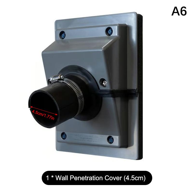 Hvac Wall Penetration & Line-Set Cover Kit Split System Adjustable Indoor/Outdoor Ac Line Set Sleeve, Water Butt Connector Kit