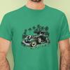 Koszula z Klasycznym Samochodem przedstawiająca Zieloną Ciężarówkę Ford 30, hot rod z 1930 roku Koszulka unisex