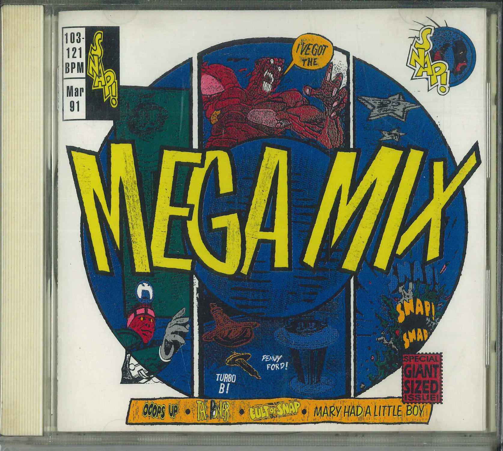 

CD SNAP Mega Mix BVCP9007 Arista 1991 Japan Dance Electronica Used