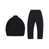 Li-Ning Sport Fashion Open-Front Hoodie Set Men Hoodies Standard-Black AWEQ027-1