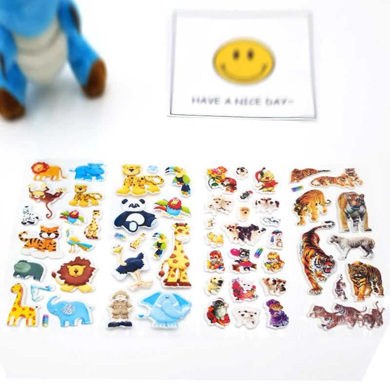 40Sheets Random Assorted Styles 3D Bubble PVC Sticker Multi-purpose Stationery Decorative Sticker for Planner Diary Notebook ZYF