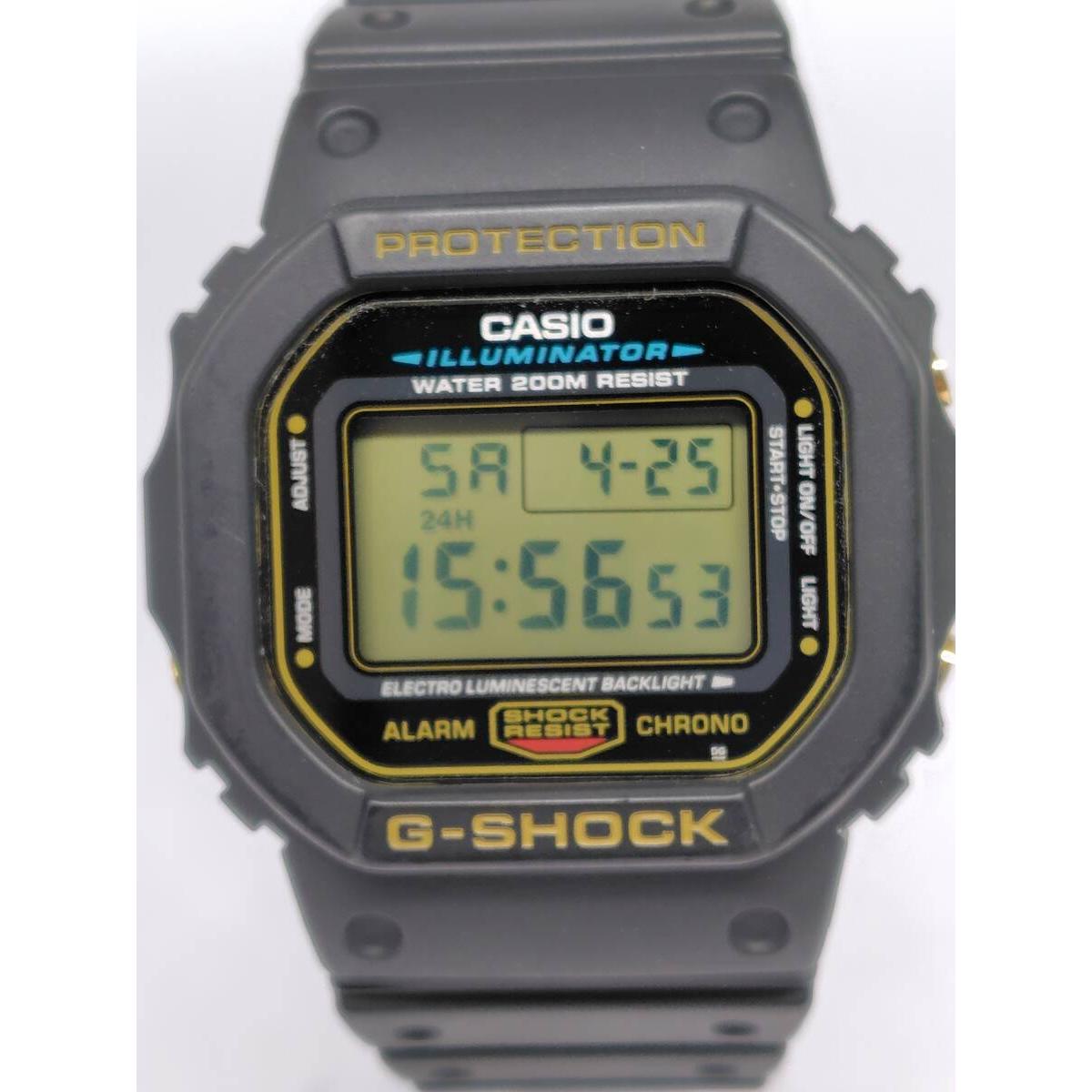 CASIO Casio watch G-SHOCK DW-5600EG-9 Gold LCD 3229