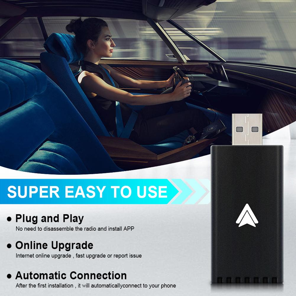 Wireless Android Auto Adapter Wireless Android Auto Box Plug and Play Fast Connect for OEM Factory Wired Android Auto Car Models