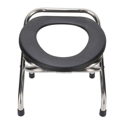 Silla de Inodoro Plegable Silla Cómoda Portátil Acero Inoxidable Cómoda Ergonómica Inodoro para Adultos
