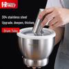 HPMILY 304 Stainless Steel Mortar and Pestle, 15cm