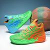 739 men's and women's basketball shoes spring, autumn and winter medium and high-top mesh mandarin duck color scheme fashionable couple non-slip