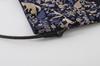 DDintex Ten To Sen "Fox Path" Pochette, Navy, 14x19cm [Dot and Line Embroidery Fabric]