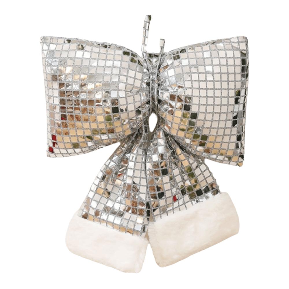 Creative Design Christmas Sequin Bow Bow Pendant Christmas Tree Ornament  Christmas Tree Decor