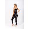 2Pcs/set Ladies Camisole Pajamas Set Simulation Silk Printing Backless Adjustable Sleeveless Trousers College Students Homewear