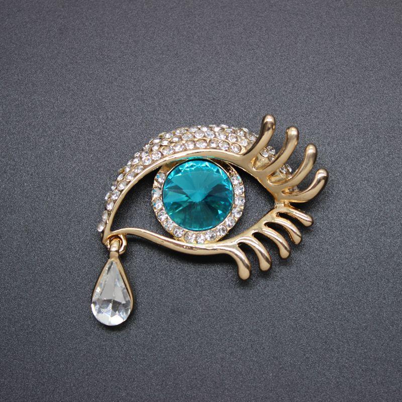 Creative Enamel Devil Eyes Office Causal Brooch Women'S Waterdrop Eyes Corsage Pin Accessories Gift