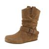 Retro suede western cowboy boots Martin boots women's shoes 2025 new spring and autumn two wear Korean small short boots versatile