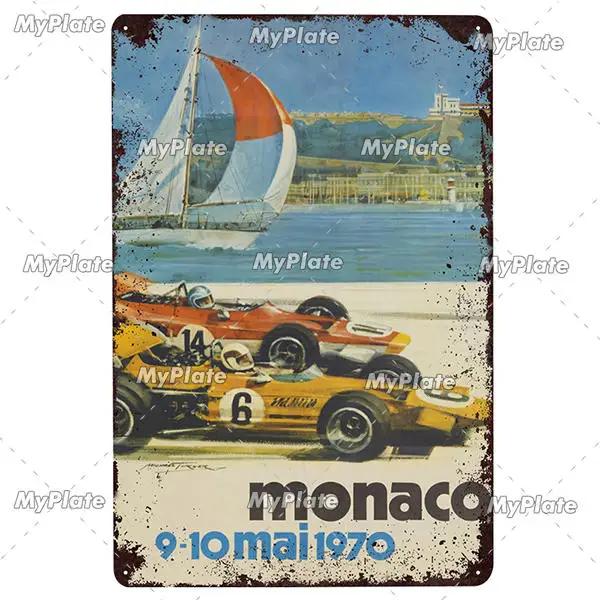 24-Stunden-Metallschild, Vintage-Plakette, Blechschild, Wanddekoration für Bar, Kneipe, Metallhandwerk, Retro-Rennwagen-Poster