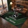 John Deere Personalisierter Kristall-Samt-Teppich, Benutzerdefinierter Namens-Text Weicher Anti-Rutsch-Teppich für Wohnzimmer Schlafzimmer