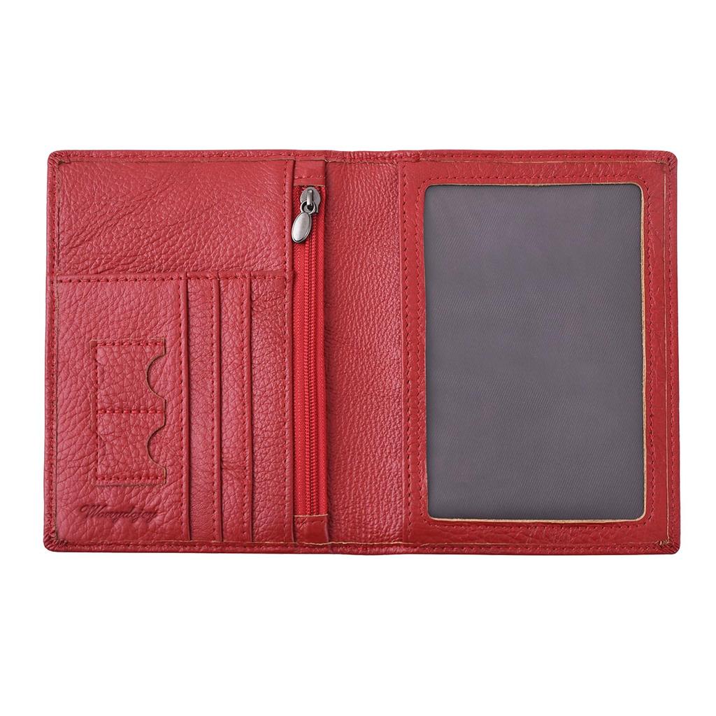Genuine Leather Passport Travel Safe for International Passport Cover with Storage Pockets for Business Credit Airline and More [wonydojey] Case,