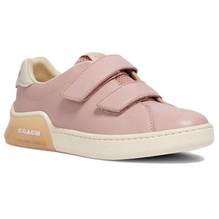 Coach Leather Low Top Stylish Skateboarding Shoes Women's Pink G5369-AOM