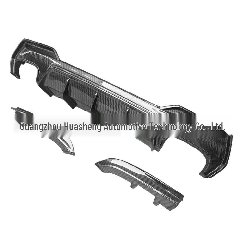 3D Style Carbon Fiber Rear Diffuser & Corner Extensions for BMW 4 Series G22 Coupe