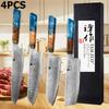 WXCOO Japanese Kiritsuke Chef Knife Damascus Steel Santoku Knife VG10 Fruit Paring Kitchen Utility Knife Kitchen Accessories