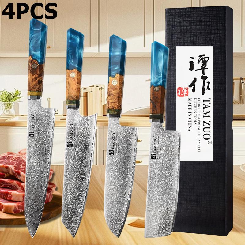 WXCOO Japanese Kiritsuke Chef Knife Damascus Steel Santoku Knife VG10 Fruit Paring Kitchen Utility Knife Kitchen Accessories