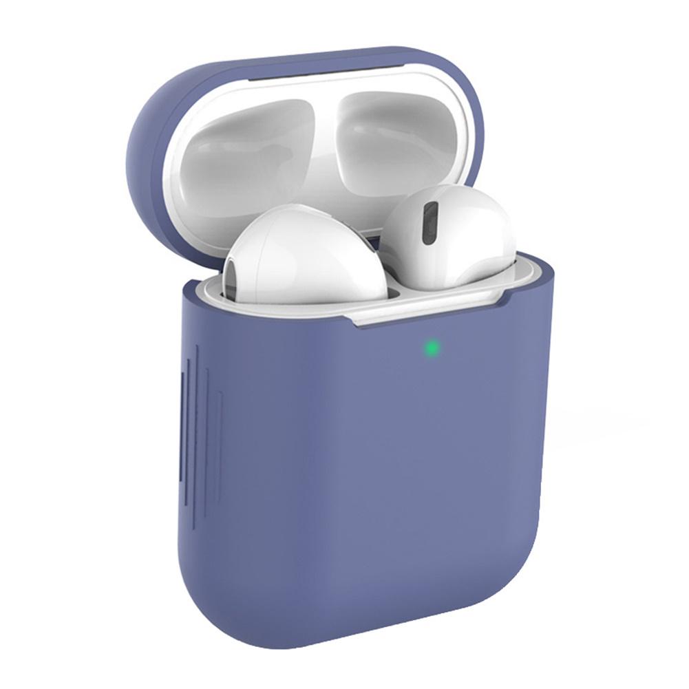 

Чехол Yvonne для беспроводных наушников, полная защита для Air-pods 1 2 полуночно-синий