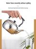 Large Exquisite Black Stainless Steel Teapot for Boiling Water and Tea, Suitable for Restaurants and Hotels