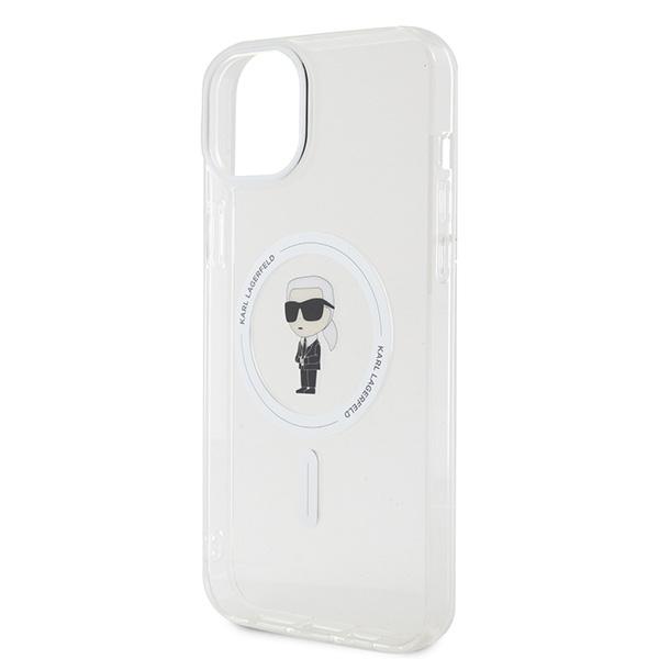 Karl Lagerfeld KLHMP15MHFCKNOT iPhone 15 Plus / 14 Plus 6.7" Transparent Hardcase IML Ikonik MagSafe