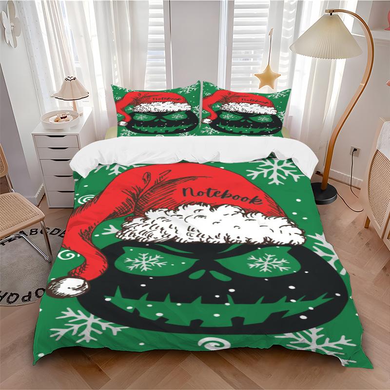 Christmas Notebook Bedding 3 Piece Set HD Print Duvet Cover Pillowcases for Teens Adult Bedroom Decoration Christmas Gift