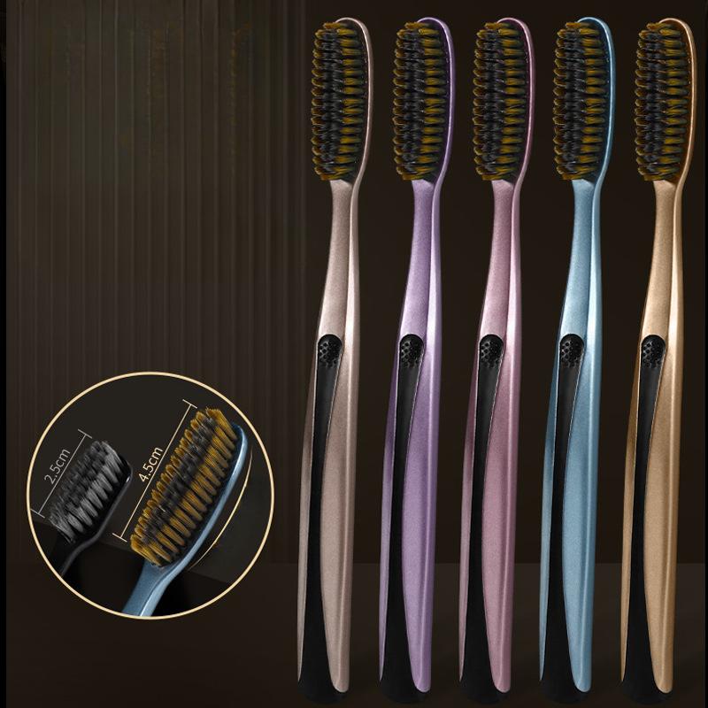 5PCS Toothbrush Dental Care Large Head Toothbrush Men's Super Hard Bristle Oral Care Remove  Stains Coffee Stains