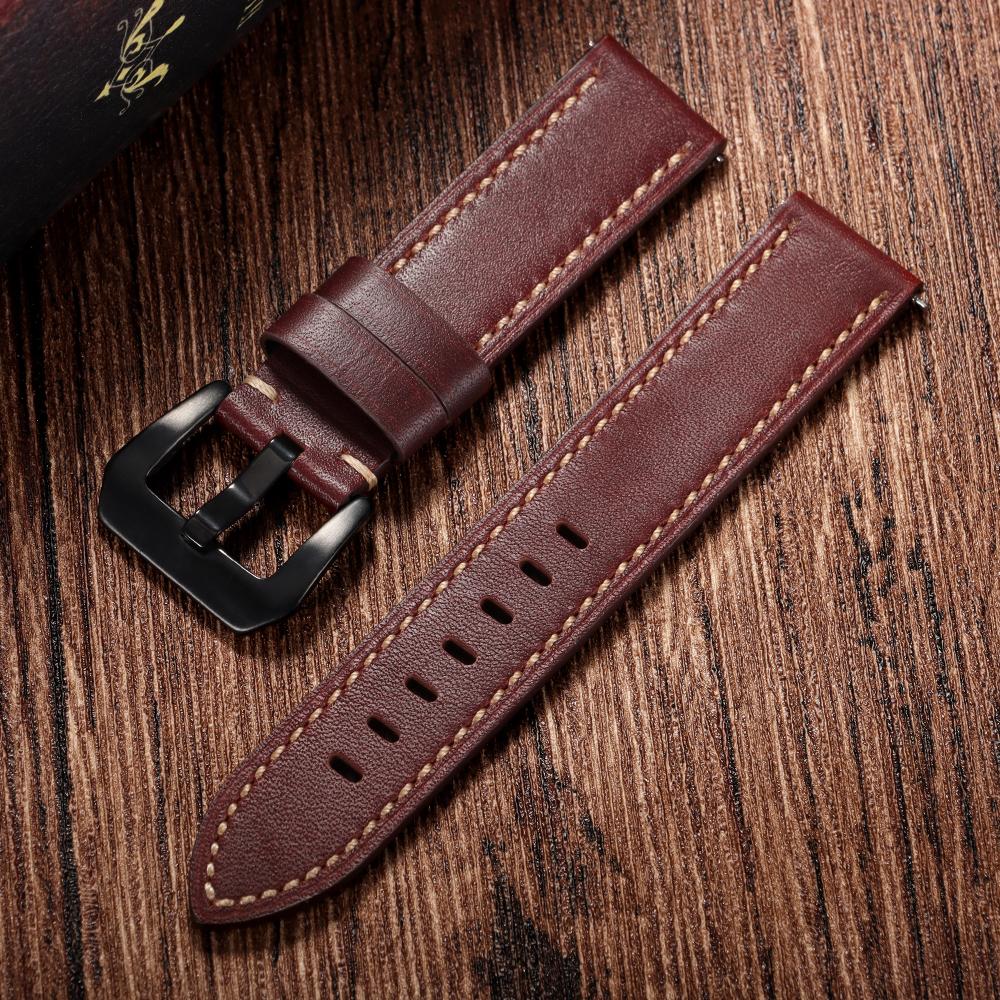 18mm 20mm 22mm 24mm 26mm Calfskin Retro Watchband Quick Release Cowhide Straps for Panerai for Omega Men Women Sport Bracelets