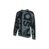 adidas Originals Fashion Knit Crew Casual Sport Large Logo Sweater Men Tops Grey GN3317