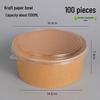 Disposable Kraft Paper Food Containers with Lids