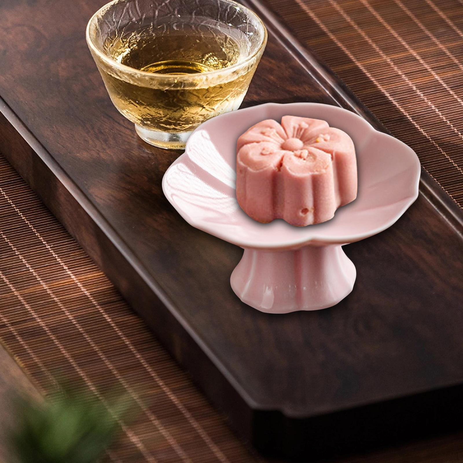 

Керамічний глечик на ніжці Декоративний декор столу Підставка для десертів, тортів для сервірування для вітальні pink