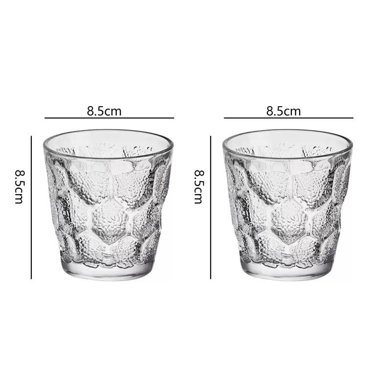 

238 мл/308 мл Кружка для чая в форме сот, Стаканы для виски и коктейлей, Термостойкий стакан для воды, Креативные кружки для сока и напитков, Посуда для напитков 2pcs