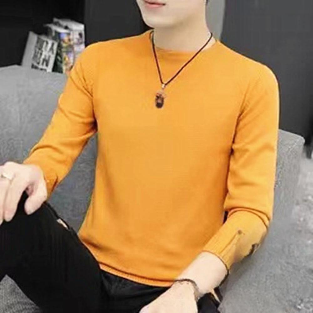 Herrenpullover mit Rundhalsausschnitt, Herbst/Winter, große Größe, lockerer Strickpullover, hält das Oberteil warm, dünner Abschnitt, lässig, schmale Unterseite, langärmeliges Strickhemd