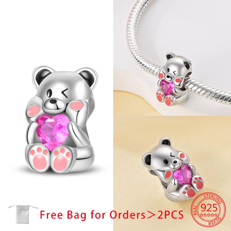 Exquisite Charms Copper Dog Owl Animals Hearts Beads Fit Bracelet Necklace Accessories Bead Jewelry Making Fine Jewelry Gift