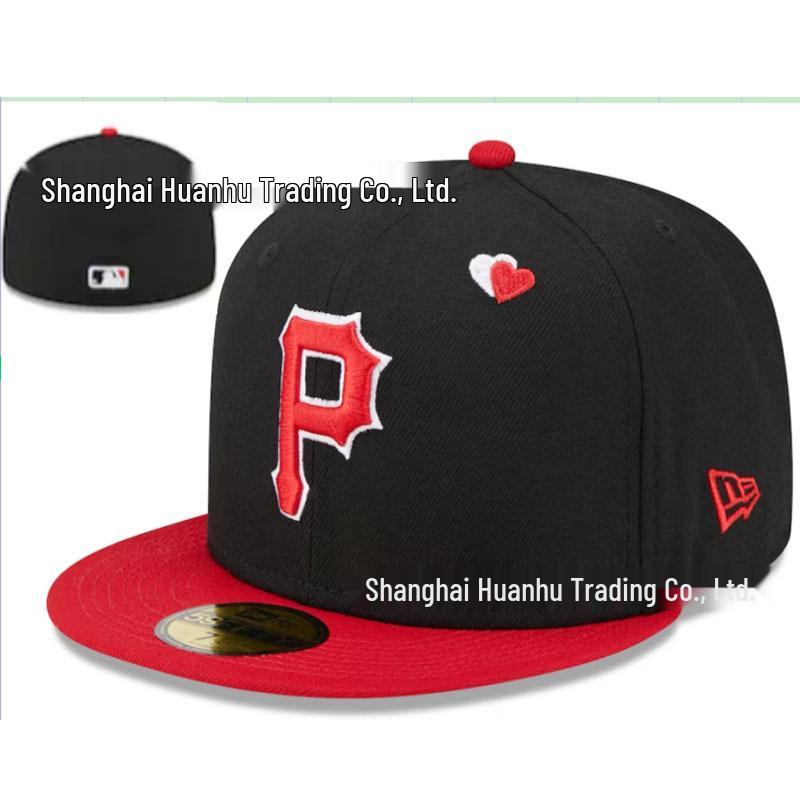

Pittsburgh Pirates Flat Brim MLB Baseball Cap with Team Embroidery 56cm (7)