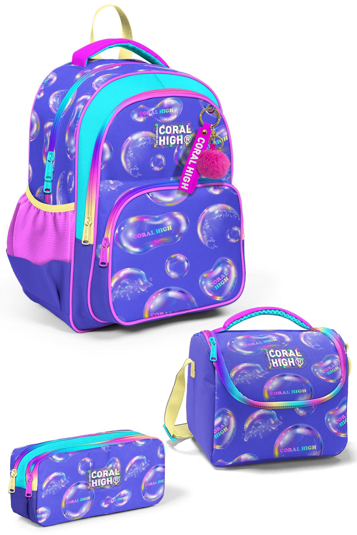 

Coral High Kids Lavanta Pembe Baloncuk Desenli 3 lü Okul Çanta Seti SET0123656