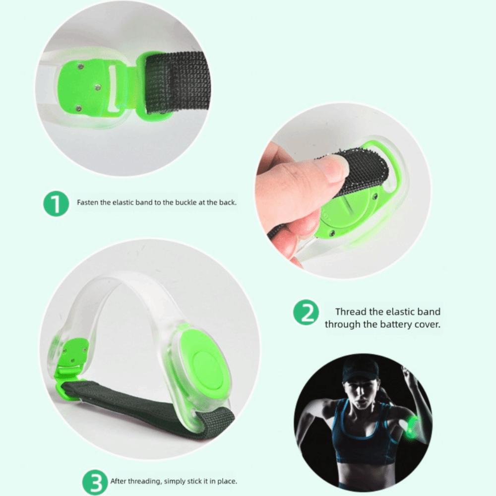 Wearable Running Arm Belt Adjustable Luminous Bracelet  Night Running Equipment