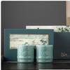 LISM Celadon Ceramic Tea Caddy Gift Box