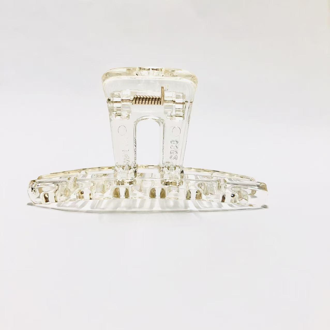 Korean Style Shark Hair Clip - Simple, Stylish, and Versatile Square Design прозрачный