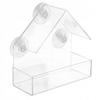 Transparent Bird Feeder House Window Box Glass Suction Cups