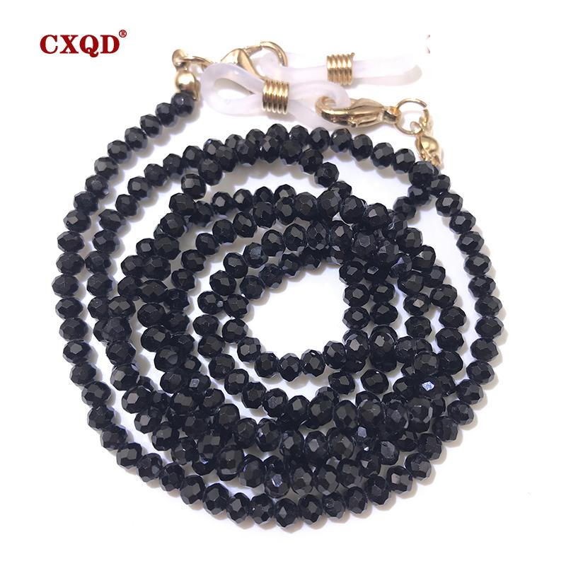 Handgefertigte Mode 3mm Galvanisierte Lesebrillen Kette Perlen Lanyard Damen Sonnenbrillen Schnüre Brillen Masken Halter Geschenk
