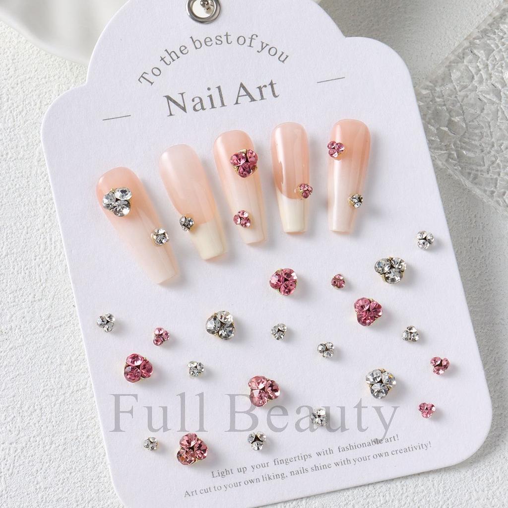 New Diamond Ball Nail Art Jewelry Mixed Shiny Pile Diamond Nail Jewelry