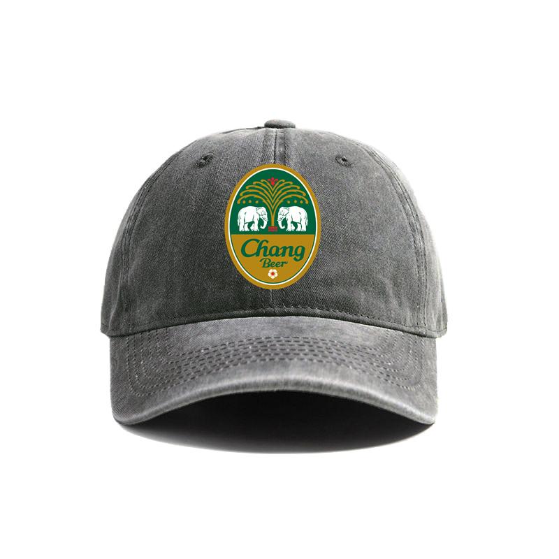 Cappellino da Baseball Chang Beer Cappelli Usurati Cappellino Unisex Retro Estivo Regolabile Cappello Bevanda Thailandese Chang Beer MZ-591