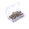 600PCS/BOX Multicolor Quilting Pins Straight Push Professional Straight Pins Round Head DIY Corsage Stick Pin Fabric Sewing