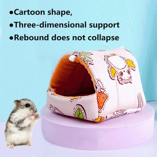 Hamster Nest Anti-deform Comfortable Bite-resistant Provide Safe Warm Resting Space Nest for Small Pets