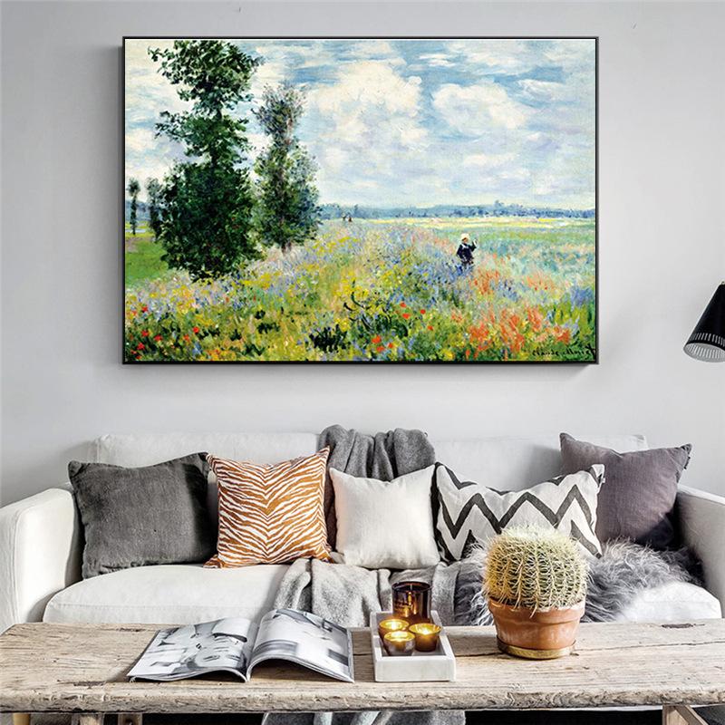 Van Gogh's Starry Night Oil Canvas Wall Art for Bedroom & Living Room Decor