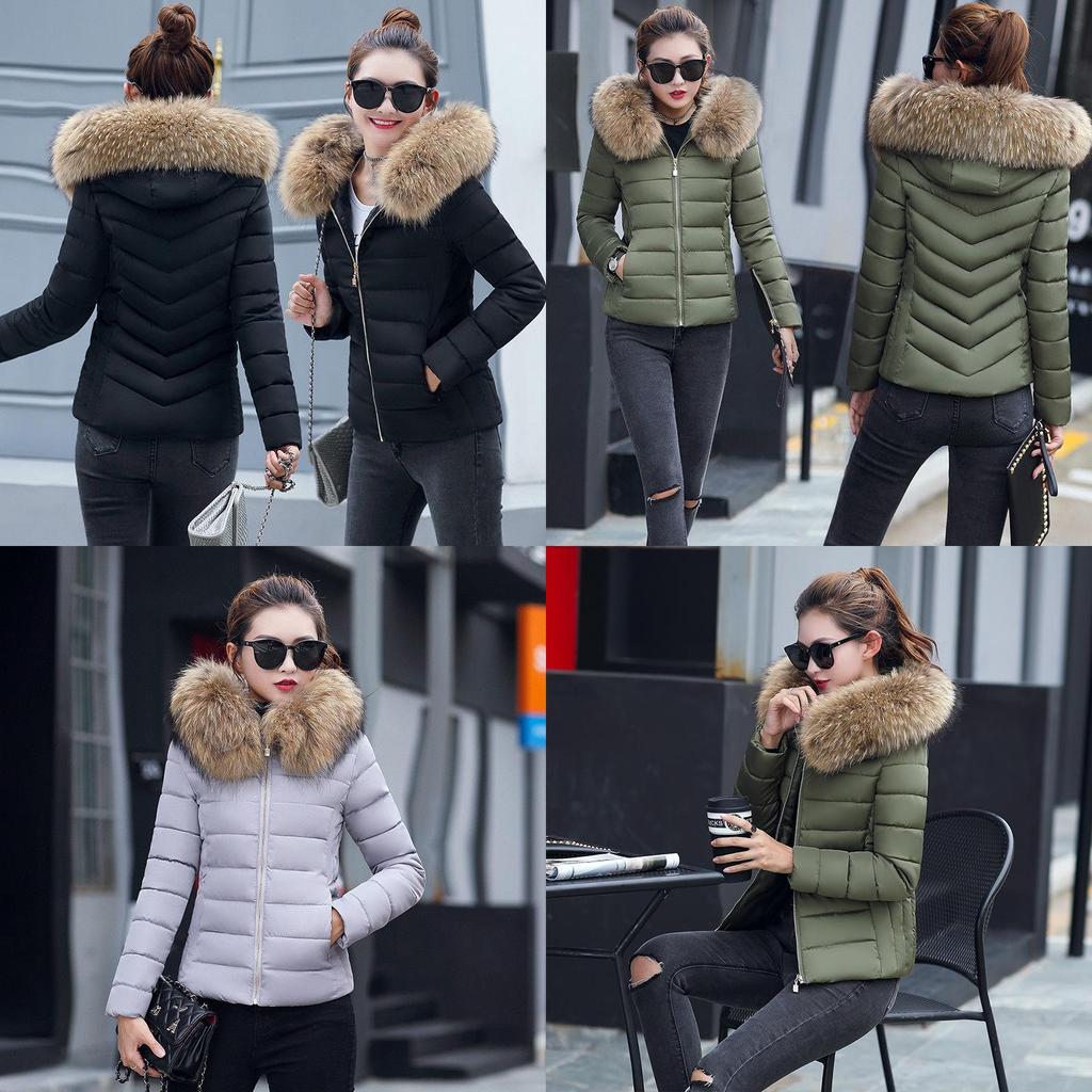 Premium Quality Winter Cotton Hooded Women Jacket Casual Slim Warm Padded Coat