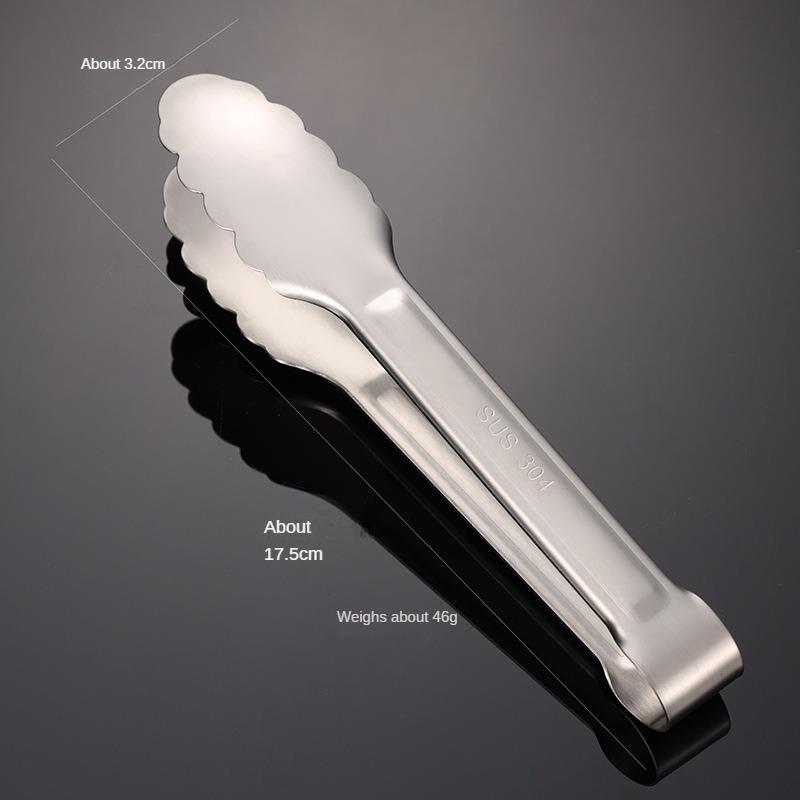 

HANYANG 304 Непрерывный зажим для цветов сливы из нержавеющей стали, универсальный классический зажим для хлеба, шлифовальный зажим для мяса для барбекю, отель 17.5cmx3.2cm