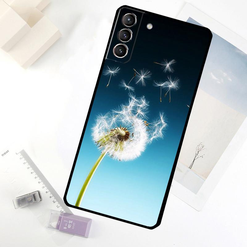 Dandelion Flowers Phone Case For Samsung Galaxy S25 S24 S23 S22 S21 S20 Ultra S9 S10 Plus S23 FE S25 FE Cover